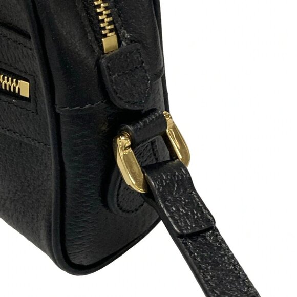 GUCCI Shelly (Web) Black Green Red Leather Shoulder Bag bran854-100325 - Picture 5 of 16